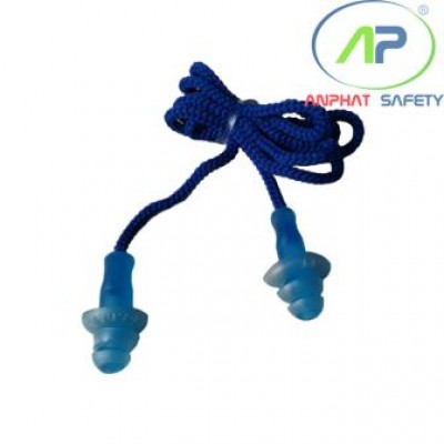 Nhét tai chống ồn 3AP03 (Màu xanh 3 tầng) không hộp